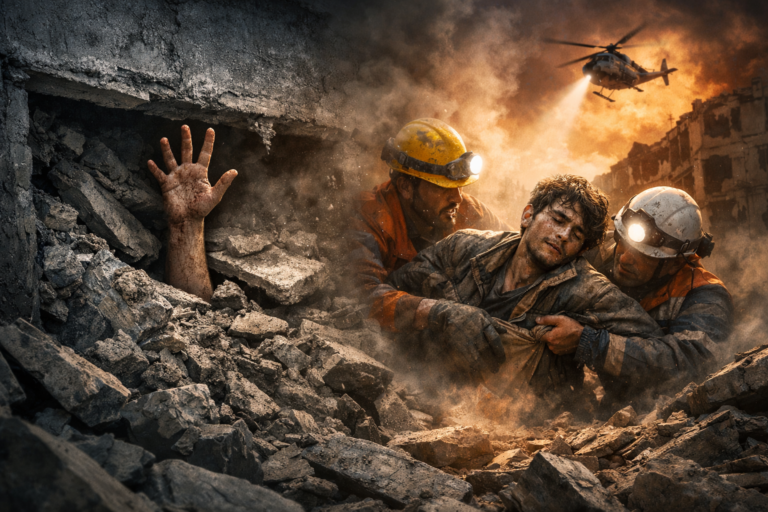 82 ساعة في قبر من الخرسانة: معجزة “أكرم” الذي عاد من الموت في زلزال 1992!